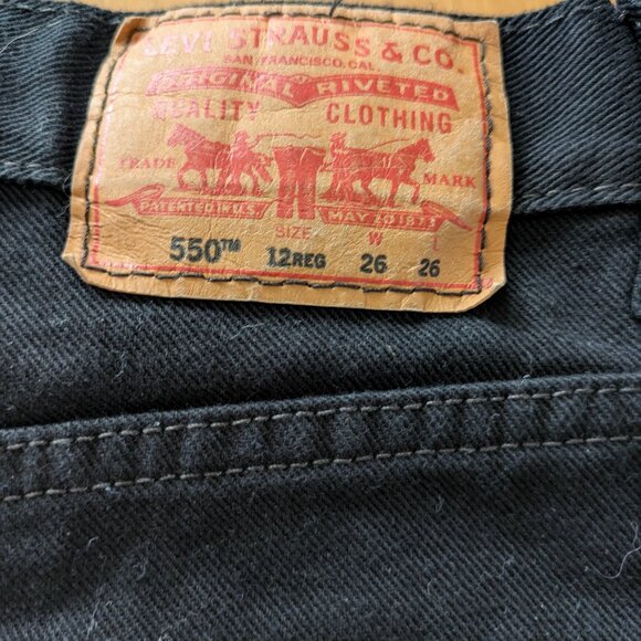 Levi's 550 Size 12 Reg - Black zipper fly - Picture 3 of 4